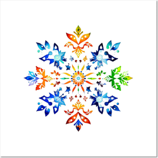 Snowflake Design - Pen & Ink Posters and Art